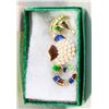 Image 1 : NEW SEAHORSE BROOCH FILLED W/PEARL