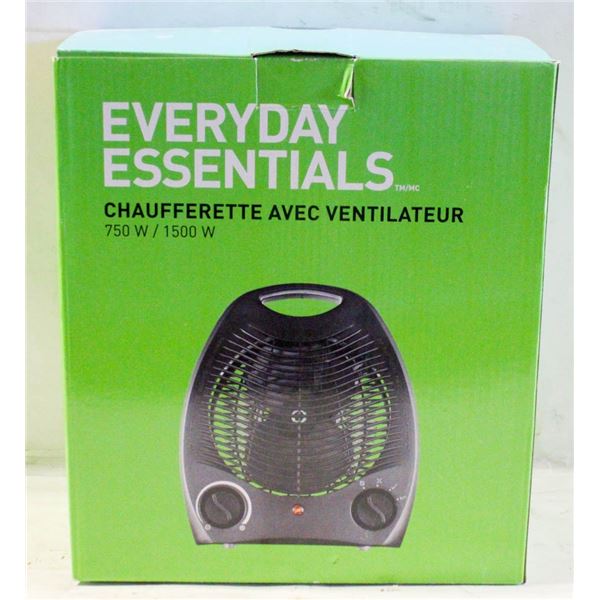 EVERYDAY ESSENTIALS SPADE HEATER WITH FAN