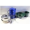 Image 1 : LOT OF LIGHT WEIGHT CAMPING POTS & ACCESSORIES