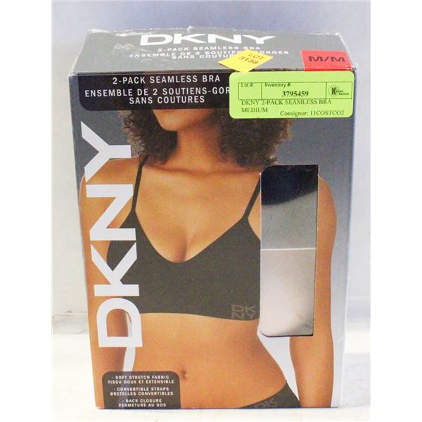 DKNY 2-PACK SEAMLESS BRA MEDIUM