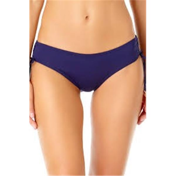 NEW ANNE COLE WOMENS SOLID SIDE BIKINI SWIM BOTTOM