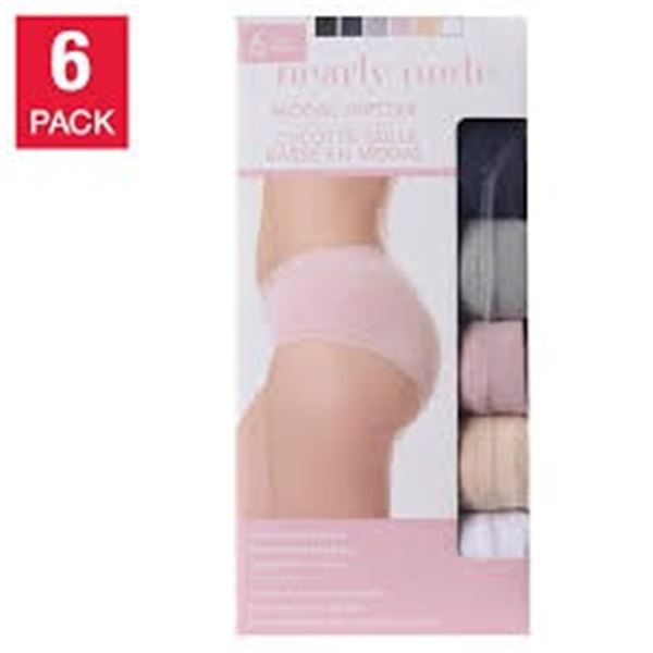 NEW W BOX 6PK NEARLY NUDE XL WOMENS UNDERWEAR