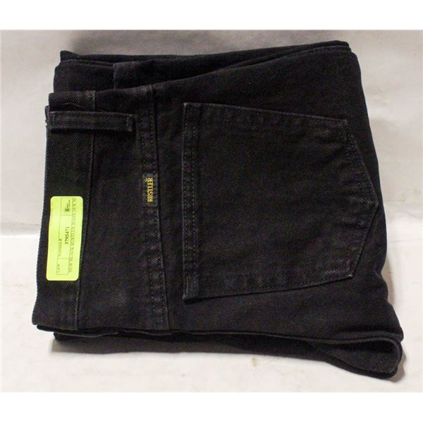 NEW BLACK RUSTLER JEANS 29 X 30