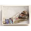 Image 1 : 3 1/2" CRAZY LACE, PEARL, TOPAZ, DRUZY