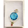 Image 1 : 2 1/4" BLUE TOPAZ, MOONSTONE, CITRINE &