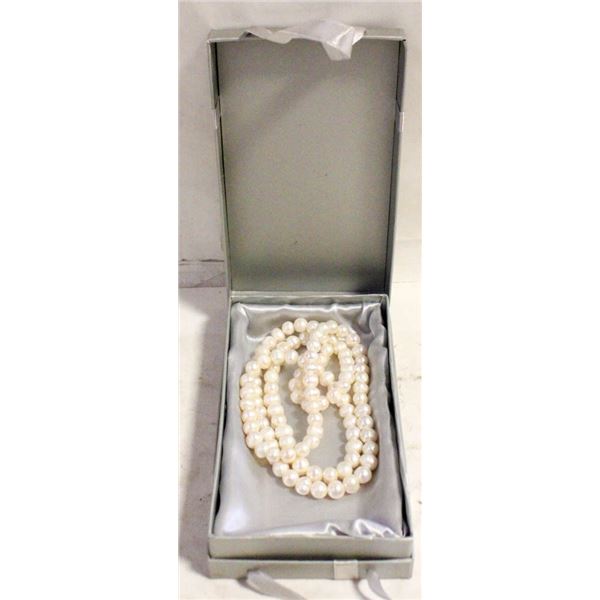 CONTINUOUS STRAND 30" PEARL NECKLACE
