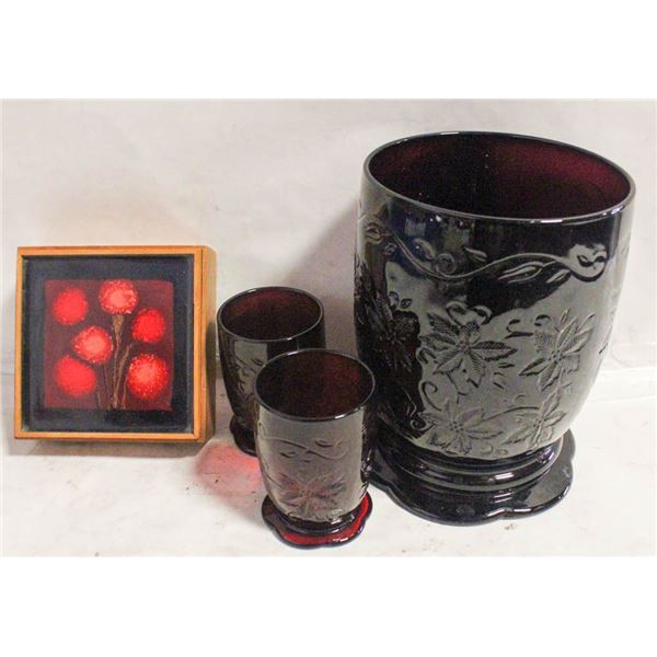 VINTAGE PRINCESS HOUSE RUBY RED