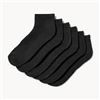 Image 1 : NEW 15 PAIRS WOMENS BLACK CREW CUT SOCKS