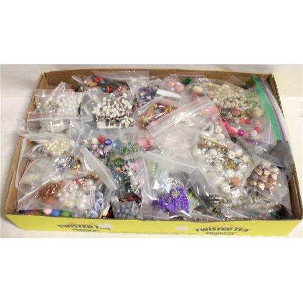 FLAT OF BEADS