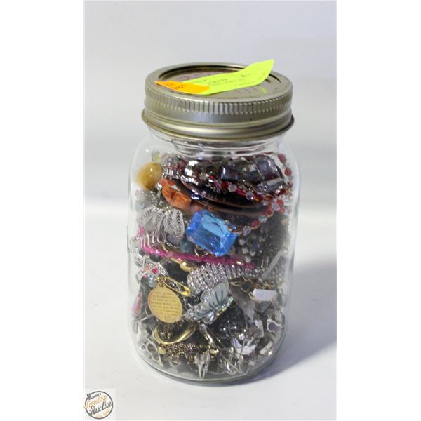 JAR OF CRAFTING JEWELRY