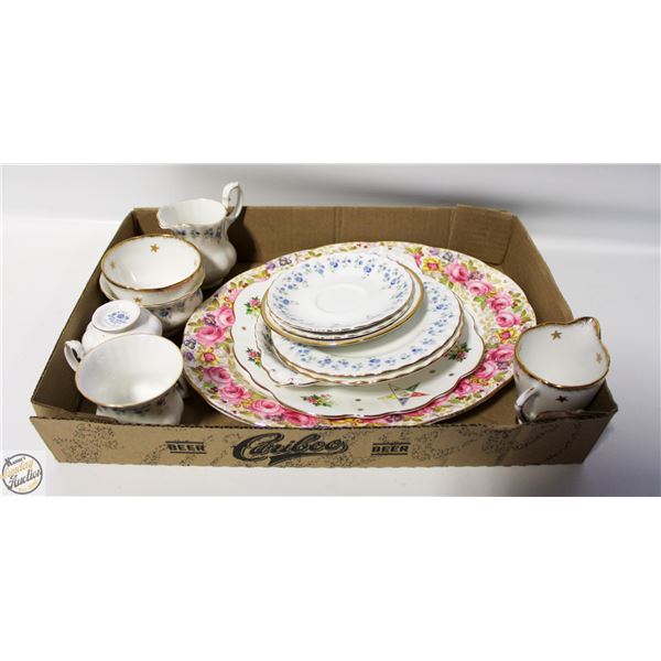 FLAT OF ROYAL ALBERT, MASONIC DISHES