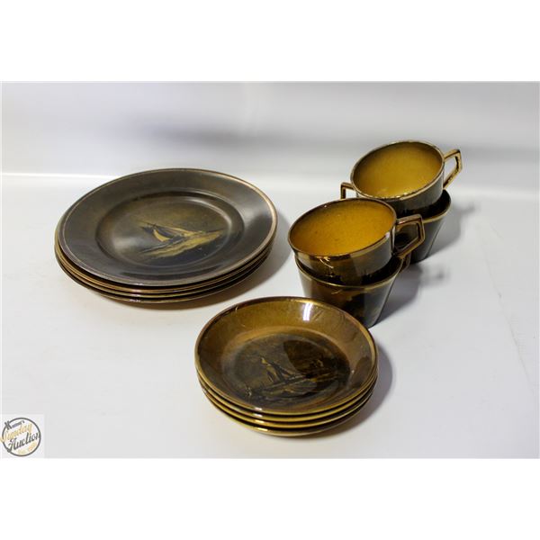12 PIECE POTTERY FROM ENGLAND