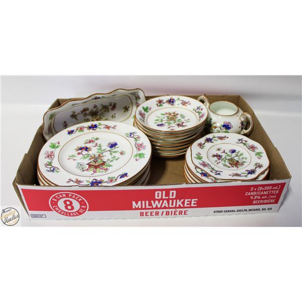 FLAT OF COALPORT "FLOWER POT" DISHES