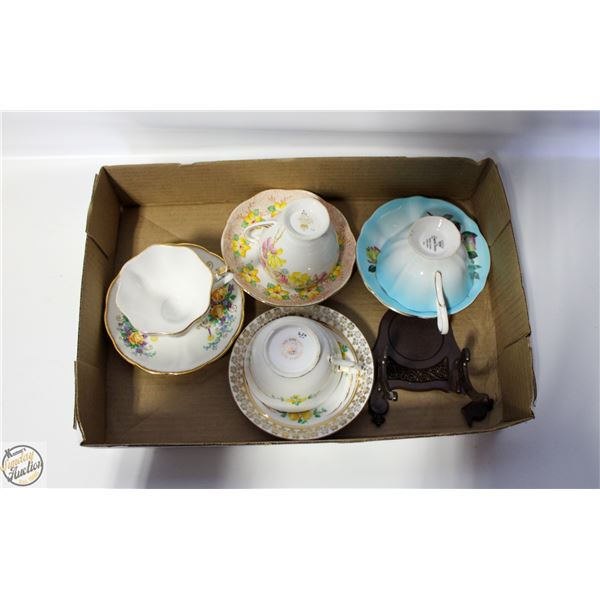 FLAT OF TEACUPS