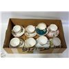 Image 1 : LOT OF 8 MATCHING TEA CUPS AND SAUCERS