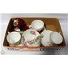 Image 1 : LOT OF FIVE MATCHING TEA CUPS AND SAUCERS