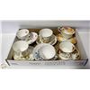 Image 1 : LOT OF SIX MATCHING TEA CUPS AND SAUCERS