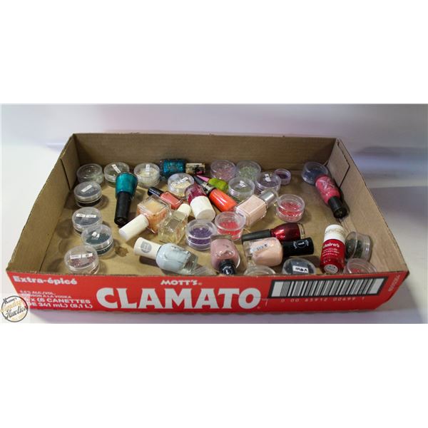 FLAT OF NAIL POLISH AND PRODUCTS