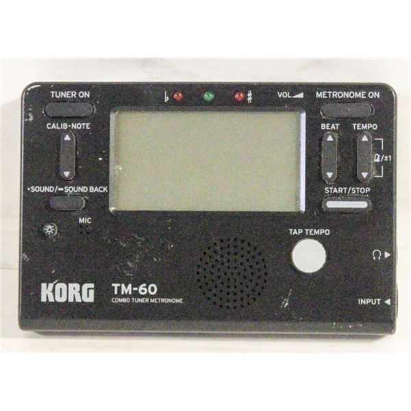 KORG TM-60 COMBO TUNER METRONOME