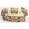 Image 1 : COACH DAISY SIGNATURE TOTE BAG PURSE CREAM &