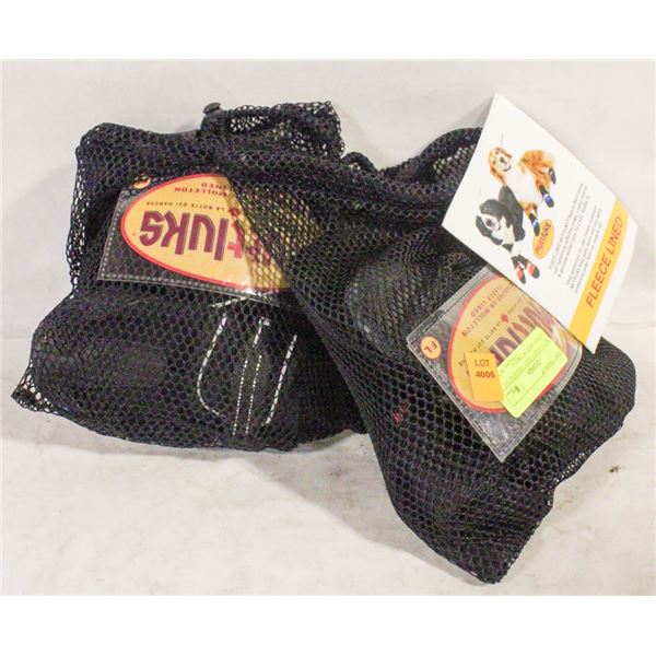 MUTTLUCKS FLEECE LINED SZ LG GERMAN SHEP, RETREIVE