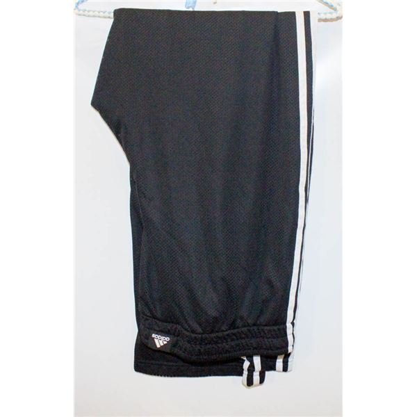 NEW ADIDAS 2XL BASKTEBALL BLACK PANTS