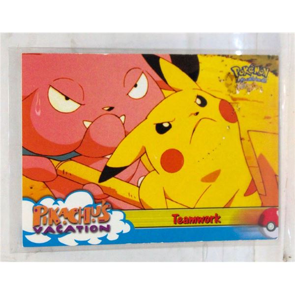 1999 TOPPS POKEMON EDT 54 MOVIE TEAMWORK