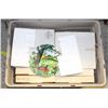 Image 1 : TOTE FULL OF VTG DECORATIVE PLATES