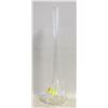 Image 1 : 24 INCH TALL STEMMED YELLOW GLASS VASE