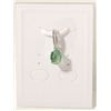 Image 1 : #169-NATURAL GREEN EMERALD  & CZ PENDANT