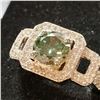 Image 3 : SIZE 7.25 4.25CT BLUE ROUND MOISSANITE RING 925S