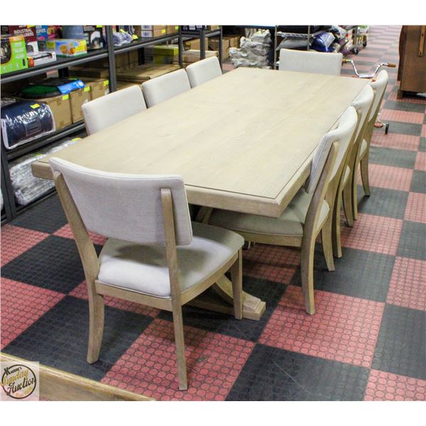 PIKE MAN 9-PCS DINNING TABLE SET H-30" W-40" L-90"
