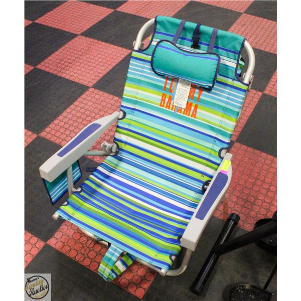 TOMMY BAHAMA BACKPACK BEACH CHAIR