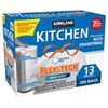 Image 1 : NEW W BOX KIRKLAND 200 KITCHEN TRASH BAGS 13 GAL