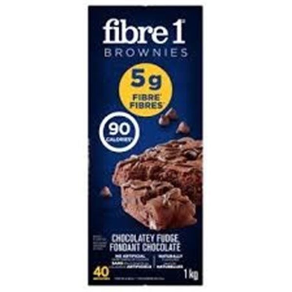 NEW 1KG 40 BROWNIES FIBRE 1 CHOCOLATEY FUDGE