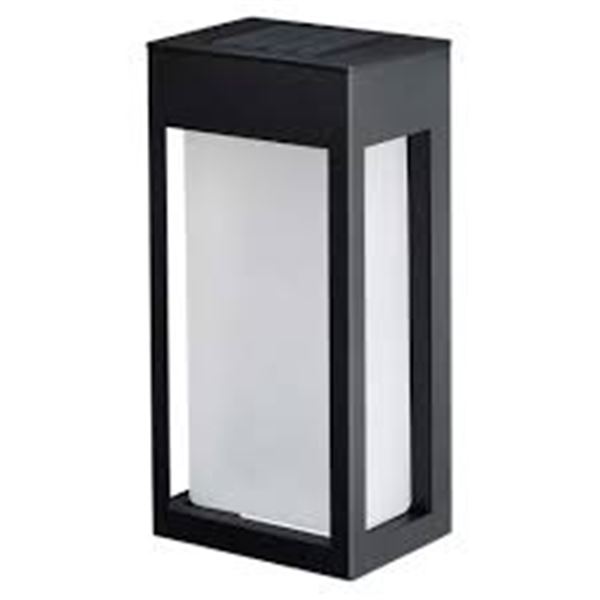 NEW W BOX 4PK SOLAR POST ACCENT LIGHTS BLACK FINIS