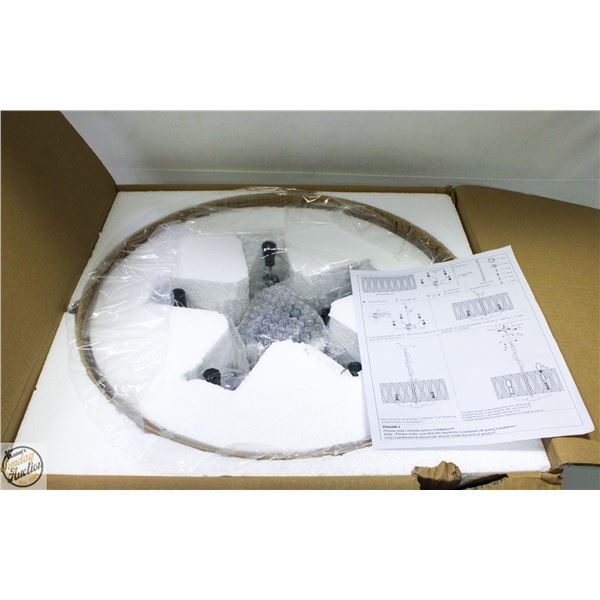 NEW 5 LIGHT CHANDELIER 51.5 X 51.5 X 24CM