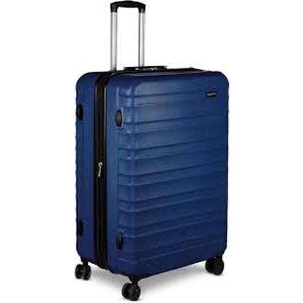 NEW AMAZON BASICS SPINNER 30" NAVY BLUE LUGGAGE