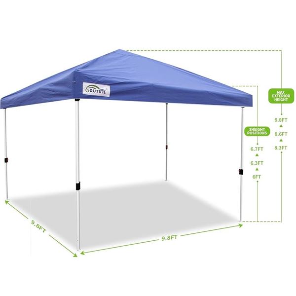 NEW GOUTIME POP UP CANOPY BLUE MODEL SW-DW74449