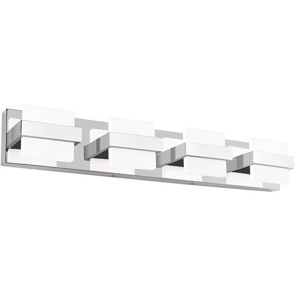 BRAND NEW SOLFART 4 LIGHT CHROME BATHROOM FIXTURE