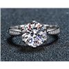 Image 1 : 5 CT GRA CERTIFIED ROUND BRILLLIANT MOISSANITE 925S