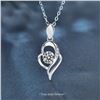 Image 1 : 1 CT GRA CERTIFIED ROUND BRILLIANT 925S NECKLACE