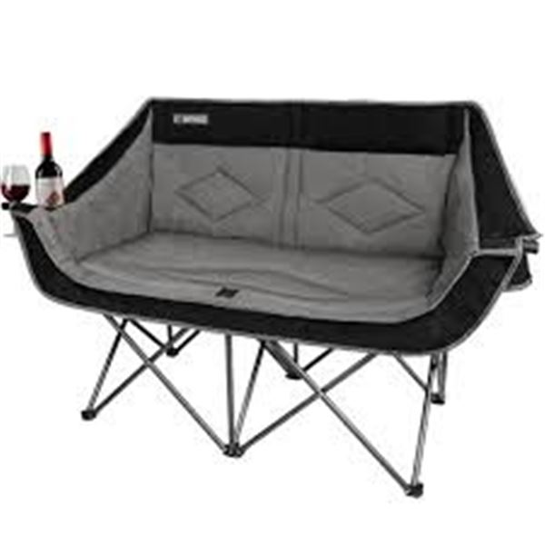 NEW OVERSIZED DOUBLE CAMPING CHAIR 2 PERSON