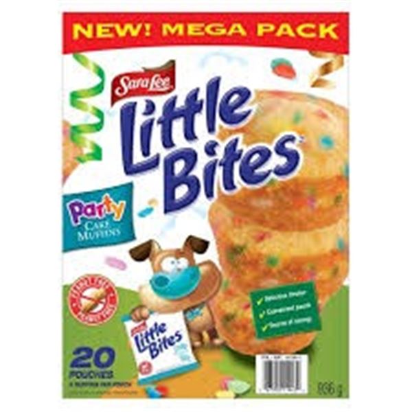 NEW REPACKED 936G 20 SACHETS SARALEE LITTLE BITES