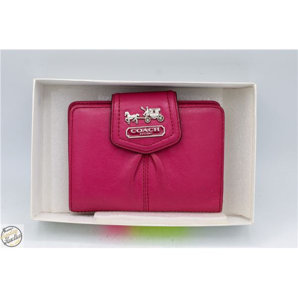 PINK COACH WALLET
