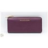 Image 1 : GENUINE MICHAEL KORS WALLET BURGANDY LEATHER