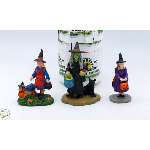 LEMAX SPOOKY TOWN LOT OF 3 WITCHES