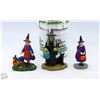 Image 1 : LEMAX SPOOKY TOWN LOT OF 3 WITCHES