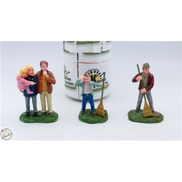 LEMAX SPOOKY TOWN LOT OF 3 COSTUMED FIGURINES
