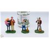 Image 1 : LEMAX SPOOKY TOWN LOT OF 3 COSTUMED FIGURINES